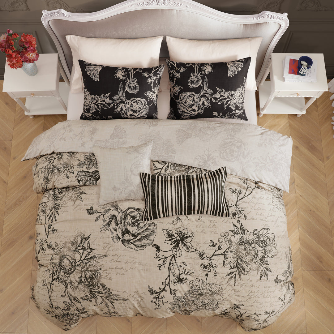 Bebejan French Linen 5 Piece Reversible Comforter Set