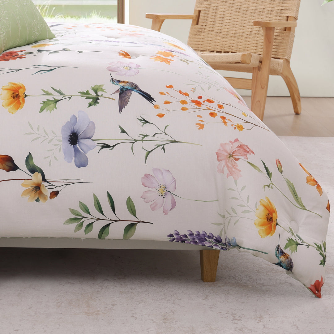 Bebejan Fresh Cut Flowers 5 Piece Reversible Comforter Set Comforter Sets By Bebejan®