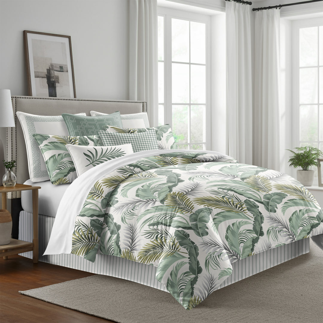 Frondosa Seagrass 8 Piece Comforter Set Comforter Sets By Colcha Linens