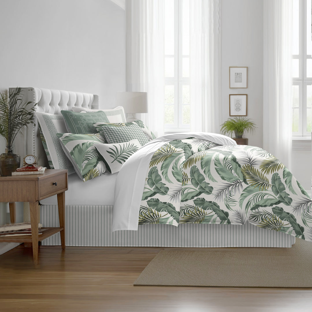 Frondosa Seagrass 8 Piece Comforter Set Comforter Sets By Colcha Linens