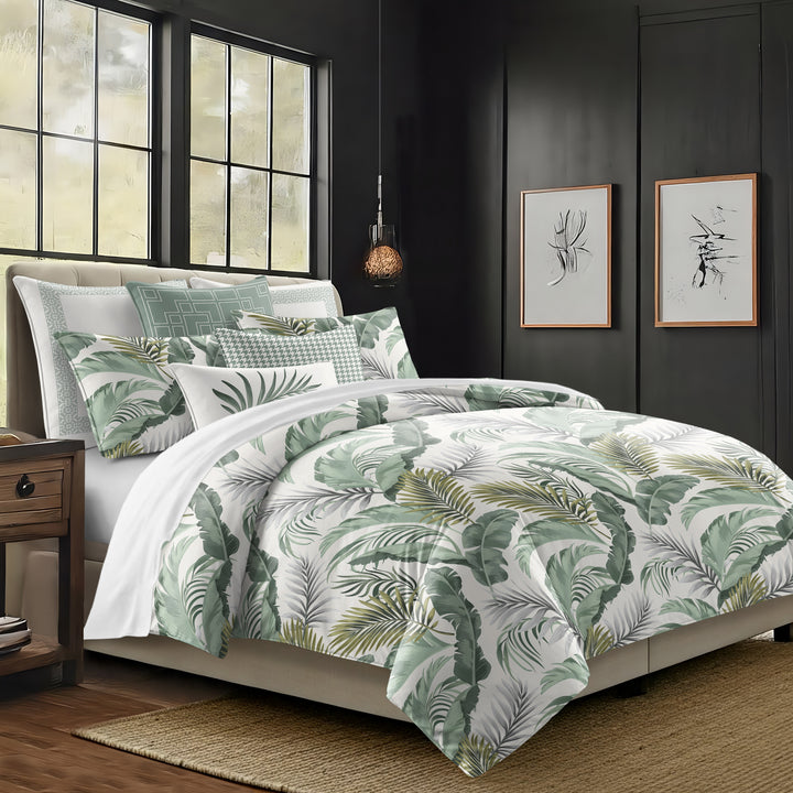 Frondosa Seagrass 8 Piece Duvet Cover Set Duvet Covers By Colcha Linens