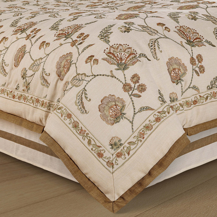 Garden Grove Apricot 4 Piece Comforter Set Comforter Sets By J. Queen New York