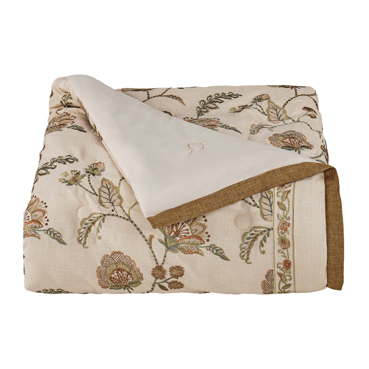 Garden Grove Apricot 4 Piece Comforter Set Comforter Sets By J. Queen New York