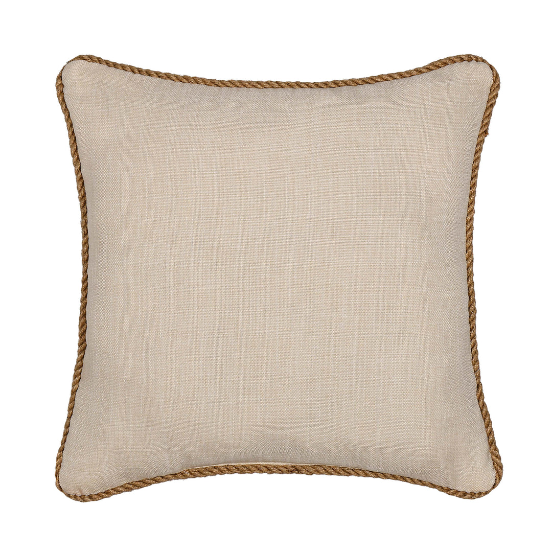 Garden Grove Apricot Square Decorative Throw Pillow 18" x 18" Throw Pillows By J. Queen New York
