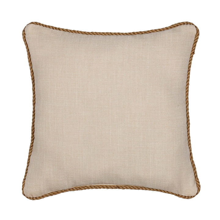 Garden Grove Apricot Square Decorative Throw Pillow 18" x 18" Throw Pillows By J. Queen New York