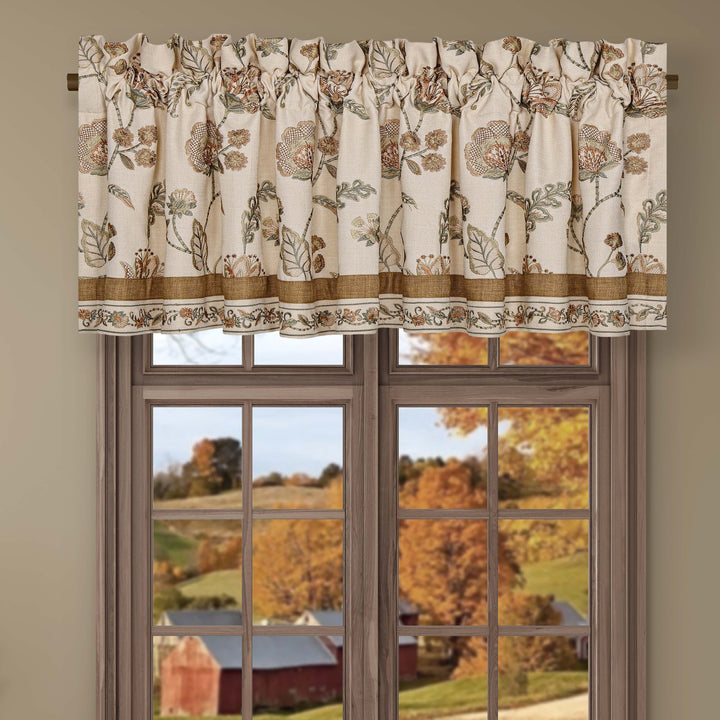 Garden Grove Apricot Straight Window Valance Window Valances By J. Queen New York