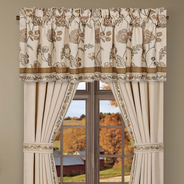Garden Grove Apricot Straight Window Valance Window Valances By J. Queen New York