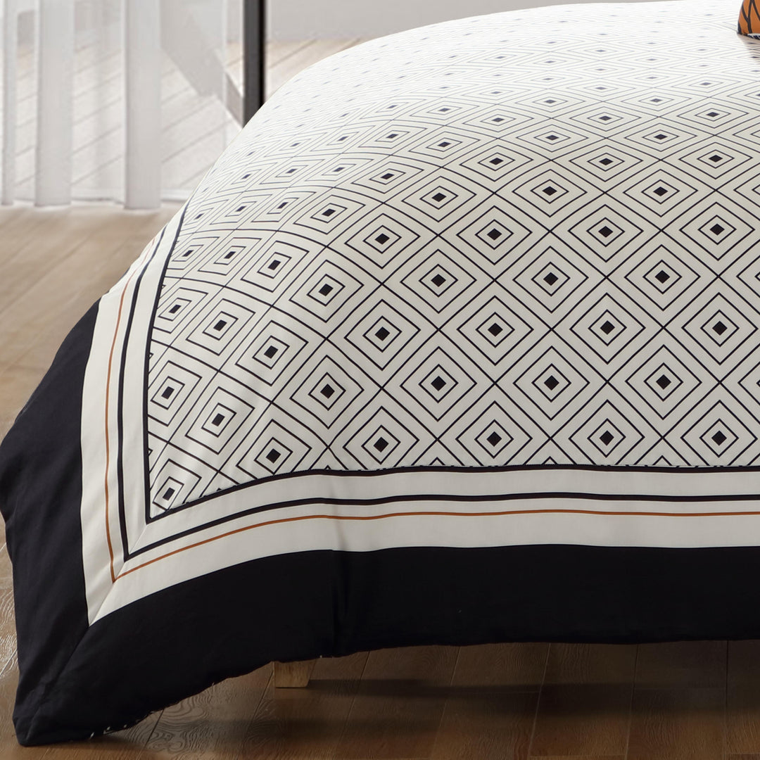Bebejan Geometric Black & White 5 Piece Reversible Comforter Set Comforter Sets By Bebejan®