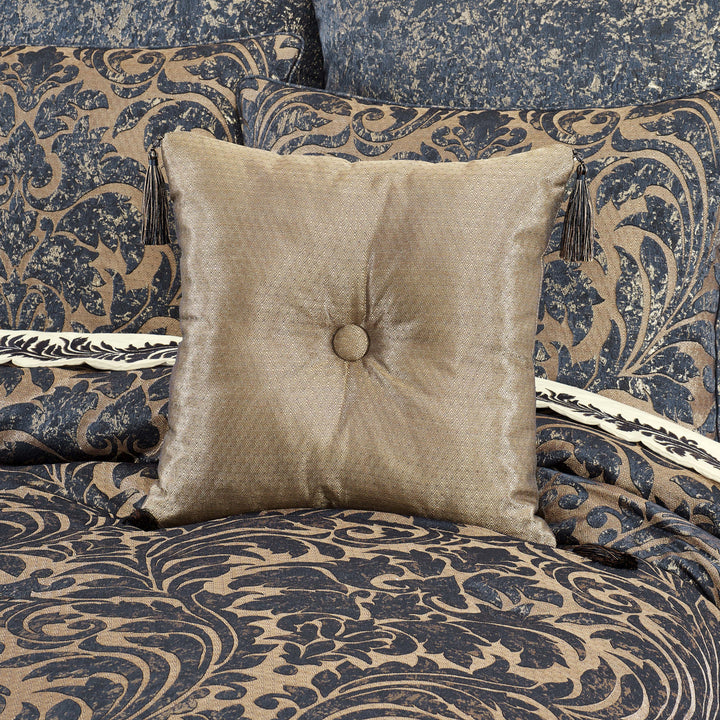 Glimmerstone Gold Square Decorative Throw Pillow 18" x 18" Throw Pillows By J. Queen New York