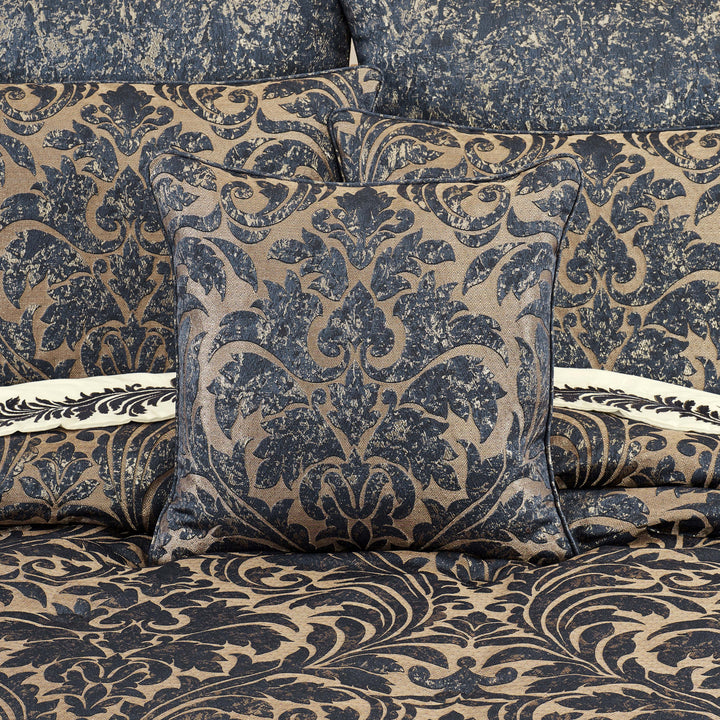 Glimmerstone Indigo Square Decorative Throw Pillow 20" x 20" Throw Pillows By J. Queen New York
