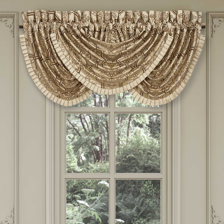 Gold Coast Sand Waterfall Window Valance Window Valances By J. Queen New York