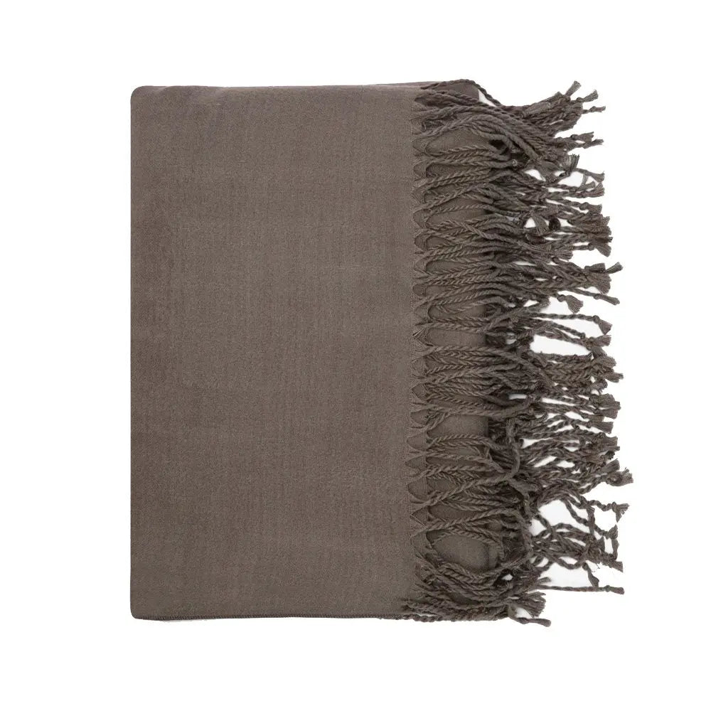 CleanBamboo® Vegan Cashmere Woven Throw Blanket Blanket By ettitude