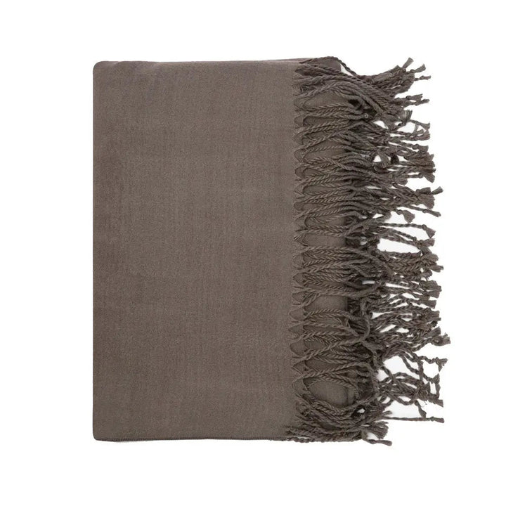 CleanBamboo® Vegan Cashmere Woven Throw Blanket Blanket By ettitude