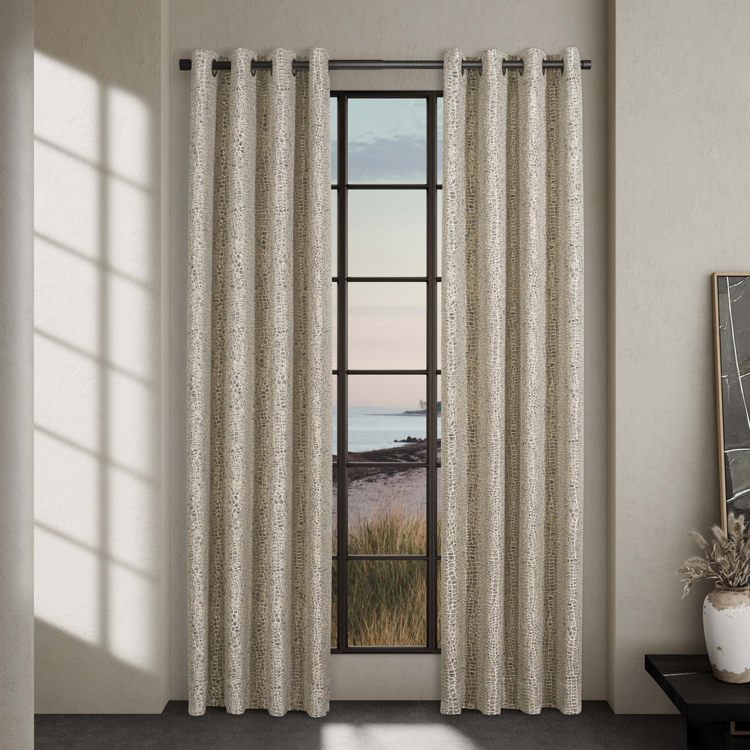 Habitat Pewter Grommet Panel Pair Window Panels By J. Queen New York