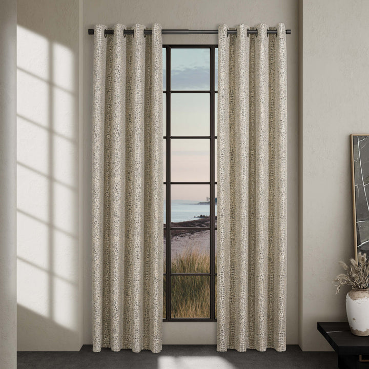 Habitat Pewter Grommet Panel Pair Window Panels By J. Queen New York