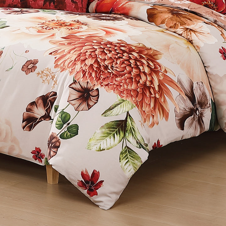 Bebejan Hazy Blossom 5 Piece Reversible Comforter Set - Final Sale Comforter Sets By US Office - Latest Bedding