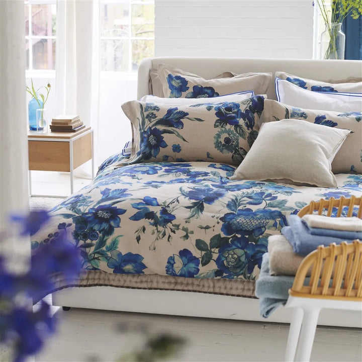 Hirigana Indigo Duvet Cover Duvet Covers By Designers Guild