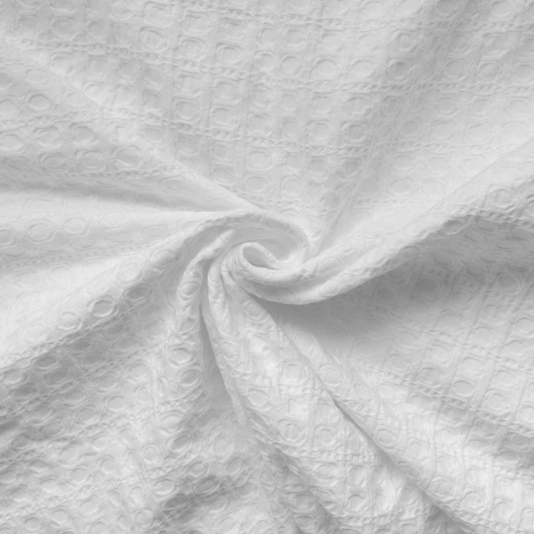 Honeycomb Waffle White 8 Piece Duvet Cover Set Duvet Covers By Colcha Linens