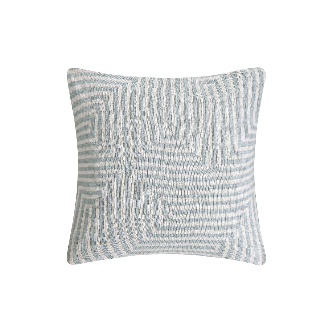 Houston Jade Square Decorative Throw Pillow 18" x 18" Throw Pillows By Waterford