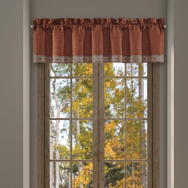 Jackson Lodge Clay Straight Window Valance Window Valances By J. Queen New York