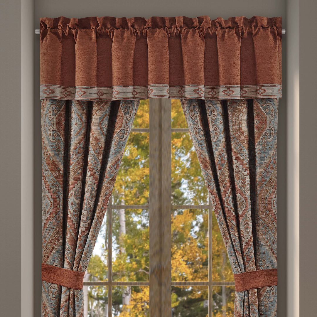 Jackson Lodge Clay Straight Window Valance Window Valances By J. Queen New York