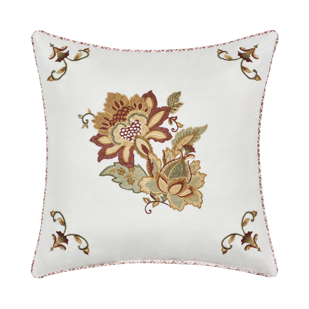 Janessa Spice Square Decorative Throw Pillow 16" x 16" Throw Pillows By J. Queen New York