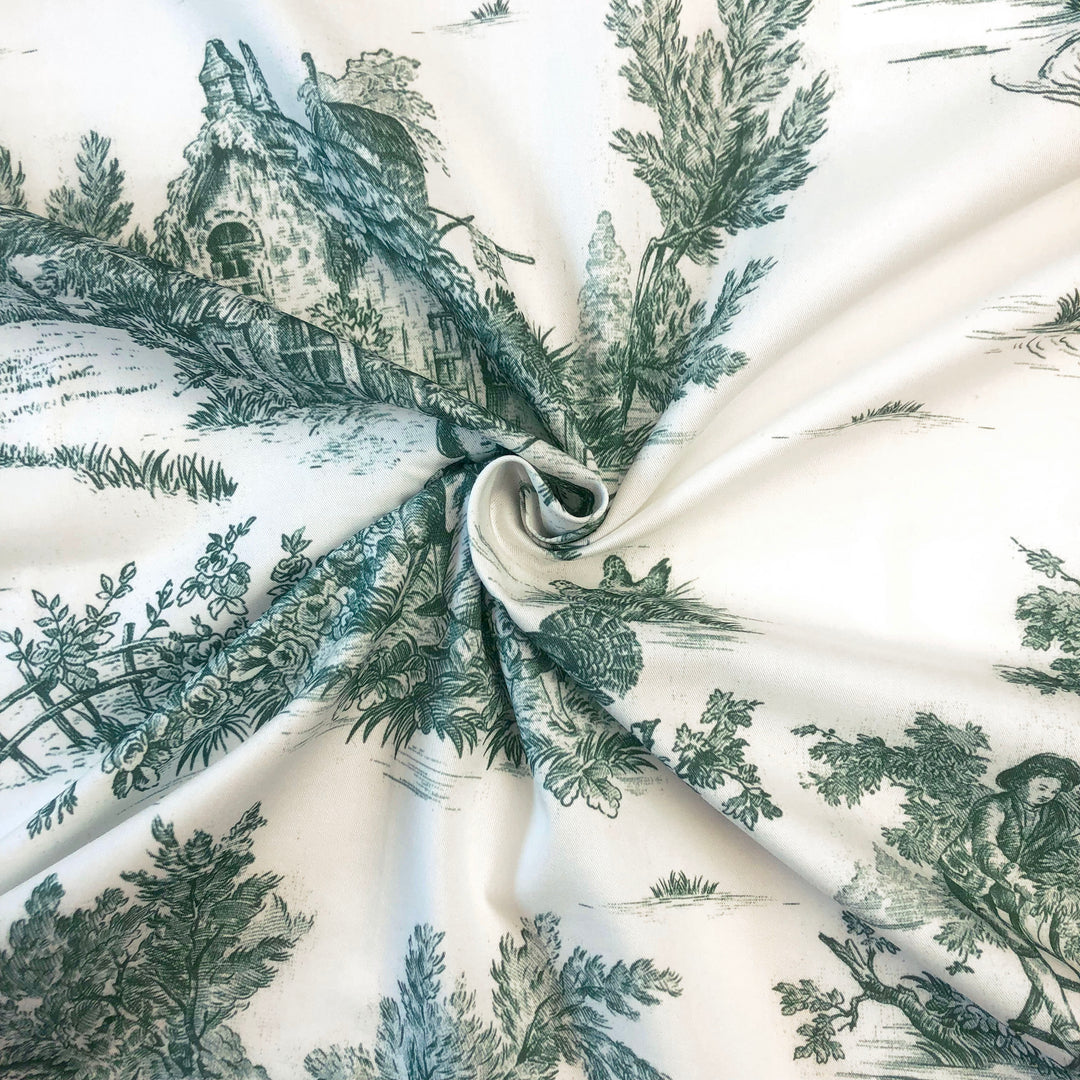 Jardin Du Jouy Toile Evergreen 8 Piece Coverlet Set Coverlet By Colcha Linens