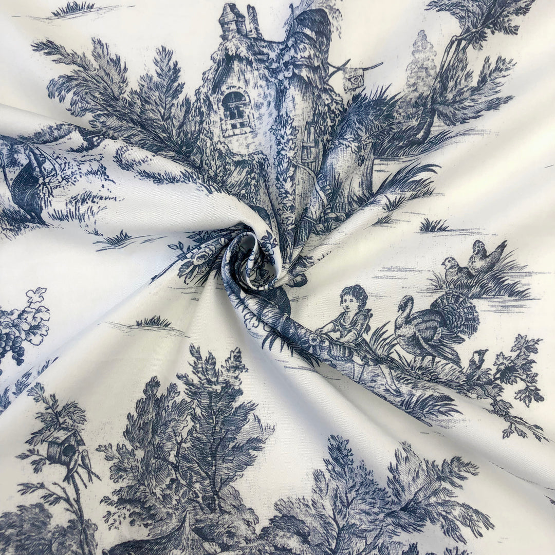 Jardin Du Jouy Toile Indigo 8 Piece Duvet Cover Set Duvet Covers By Colcha Linens