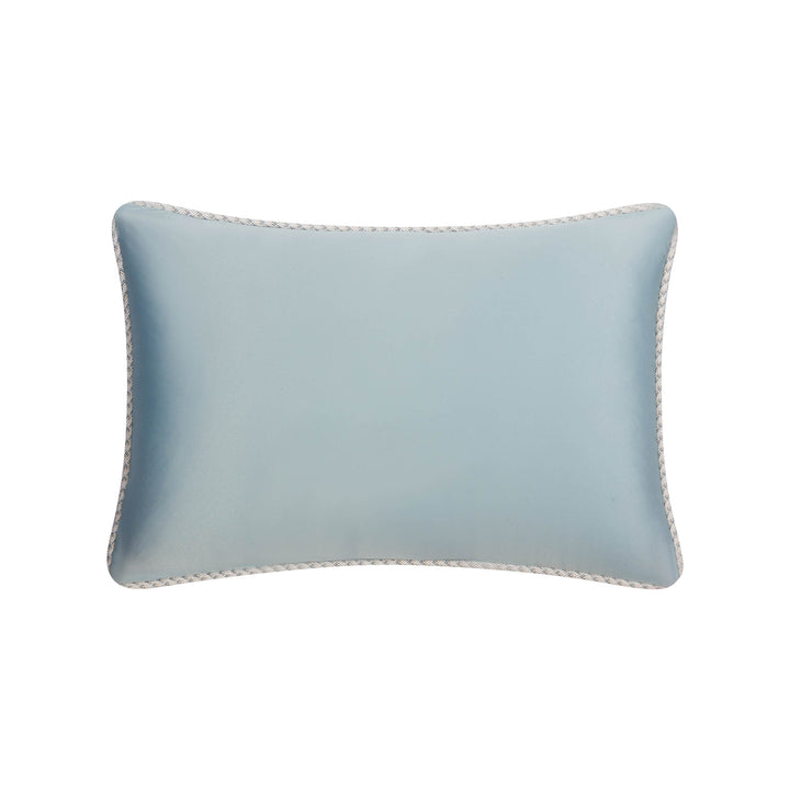Jonet Cream/Aqua Oblong Decorative Throw Pillow 18" x 12" Throw Pillows By Waterford