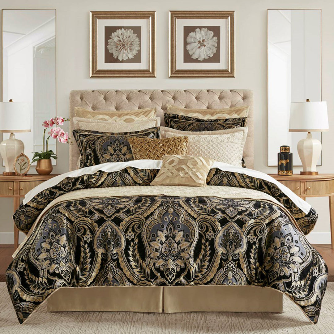 Julius Black 4 Piece Comforter Set Comforter Sets By Croscill Home LLC