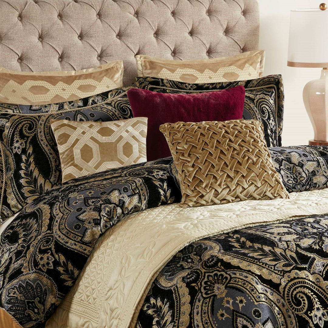 Julius Black 4 Piece Comforter Set Comforter Sets By Croscill Home LLC