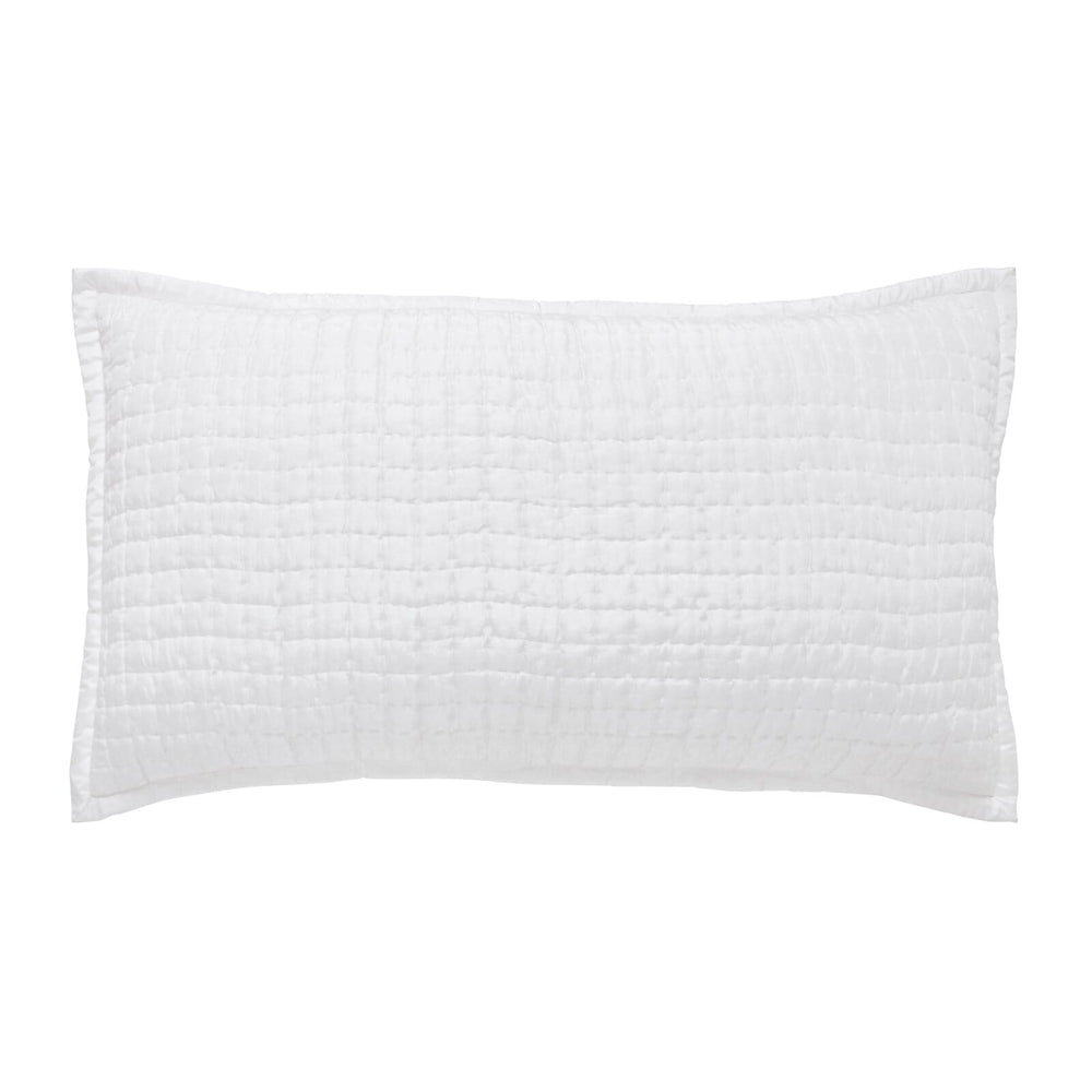 Malibu Silk Square Quilted Sham Sham By Orchids Lux Home