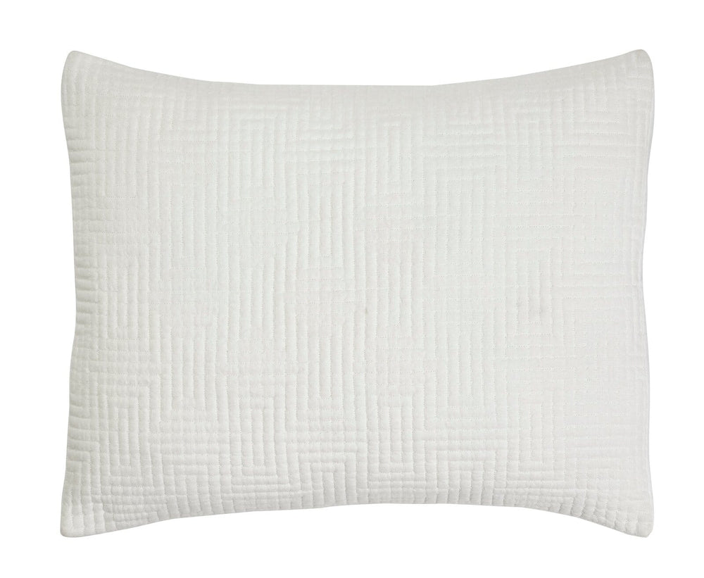 Maze Geometric Linen Sham Sham By Orchids Lux Home