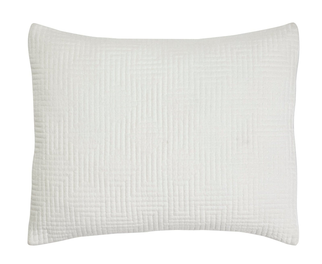 Maze Geometric Linen Sham Sham By Orchids Lux Home