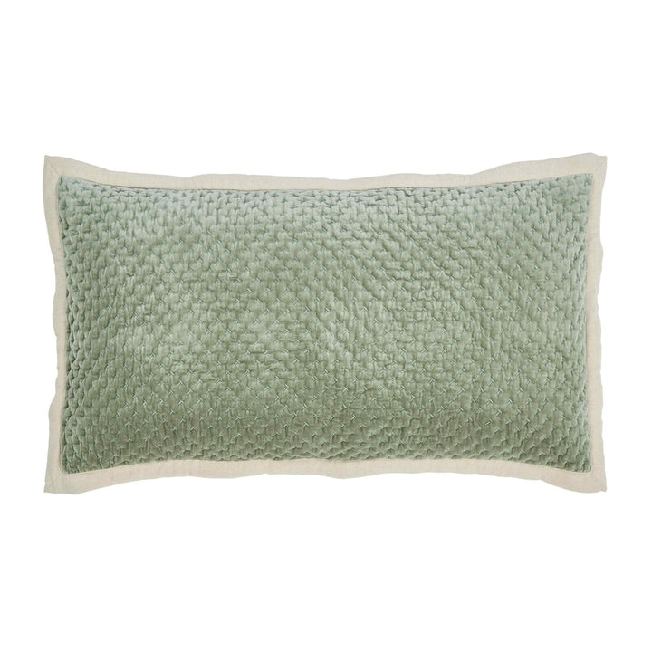 Maui Cross Stitch Velvet Sham Sham By Orchids Lux Home