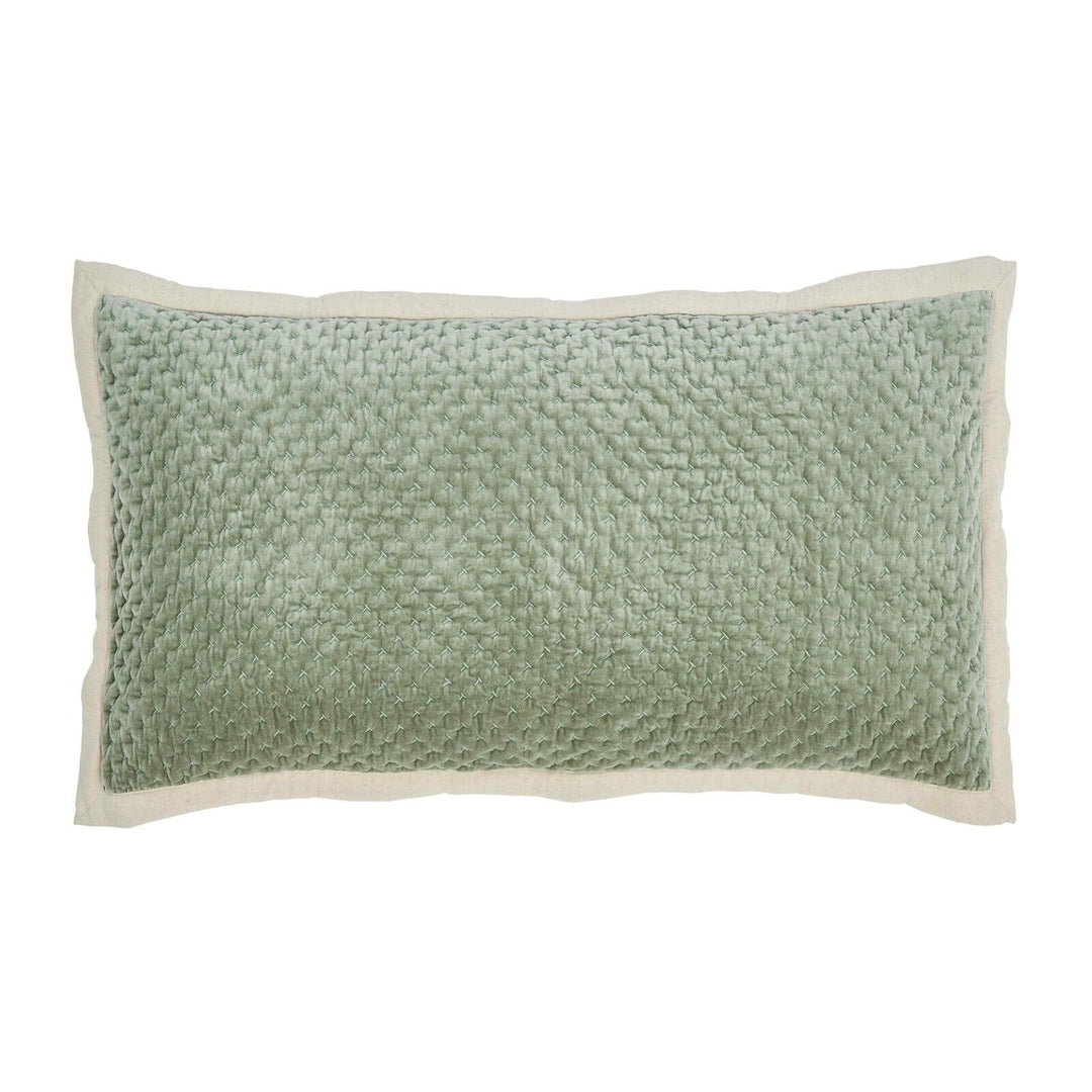 Maui Cross Stitch Velvet Sham Sham By Orchids Lux Home