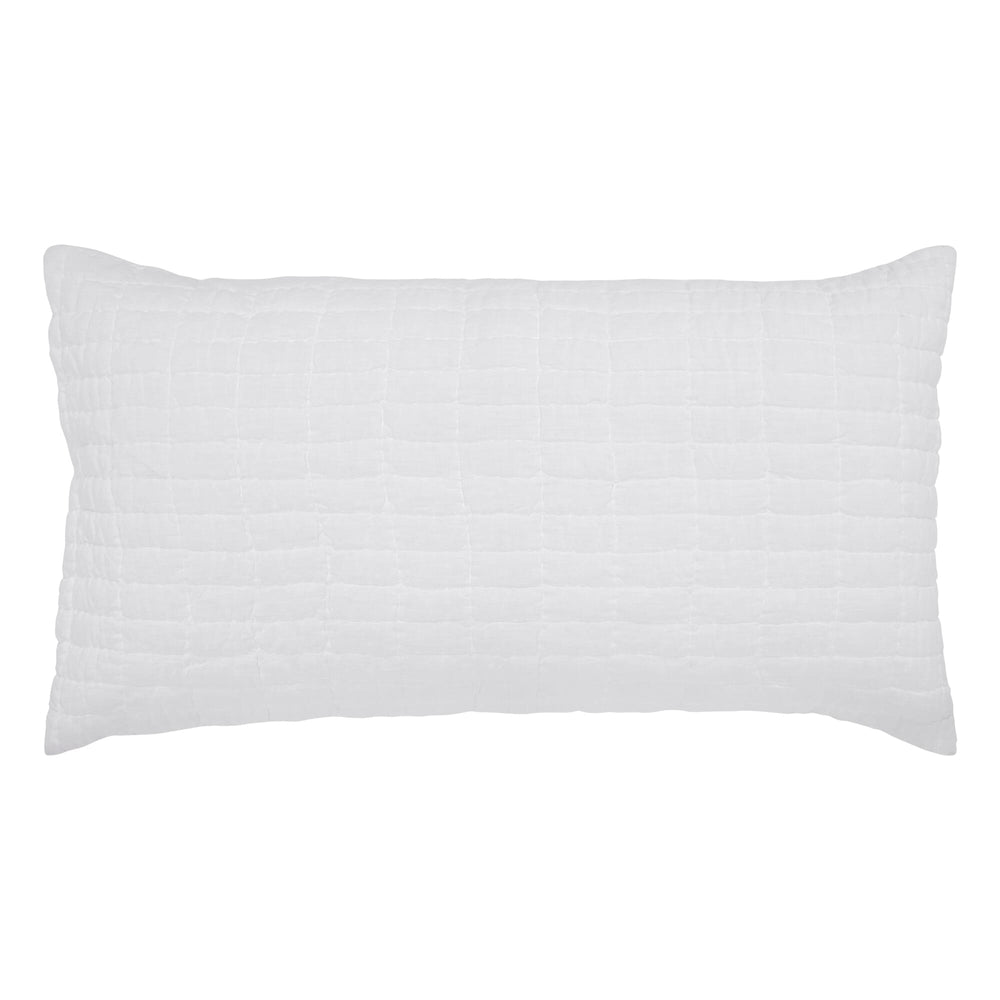 Logan Grid European Linen Sham Sham By Orchids Lux Home