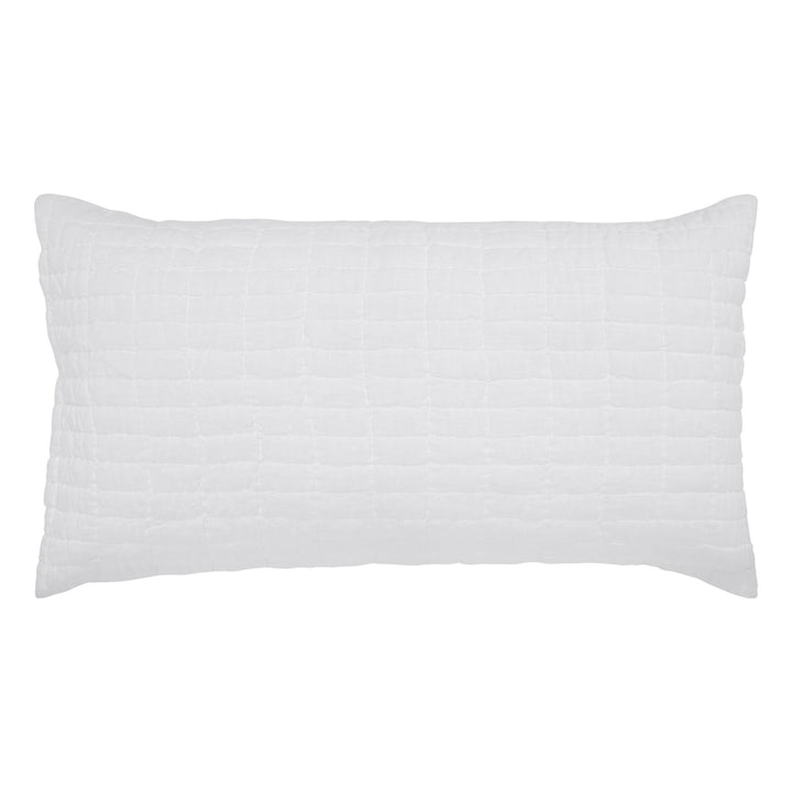 Logan Grid European Linen Sham Sham By Orchids Lux Home