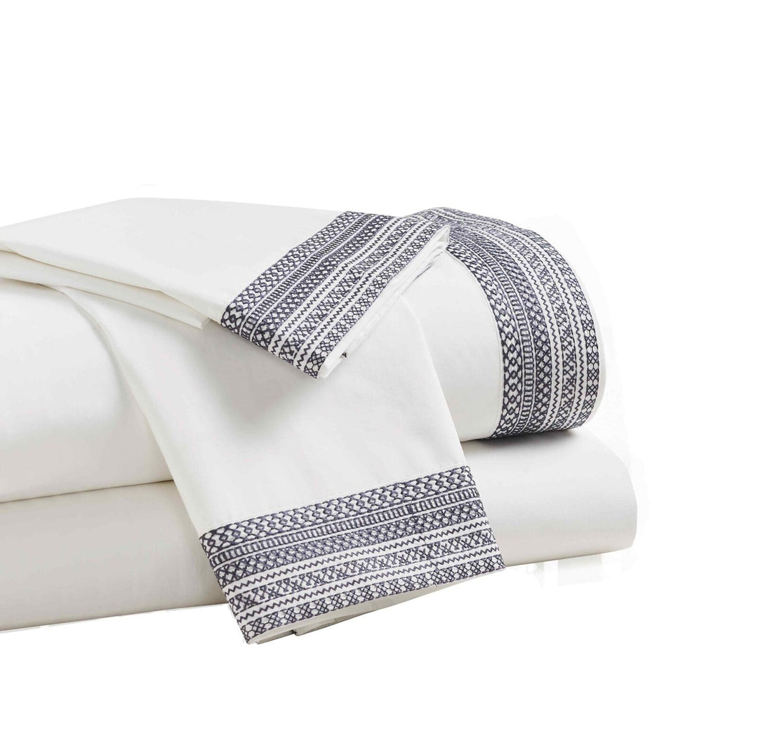 Olivia Cotton Percale 300 Thread Count Sheet Set Sheet Set By Orchids Lux Home