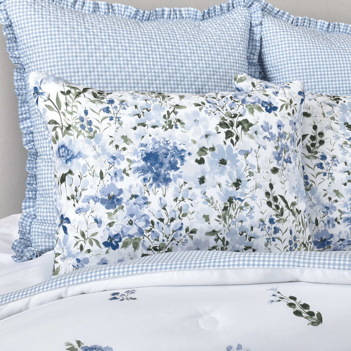 Kourtney Blue 4 Piece Comforter Set Comforter Sets By J. Queen New York