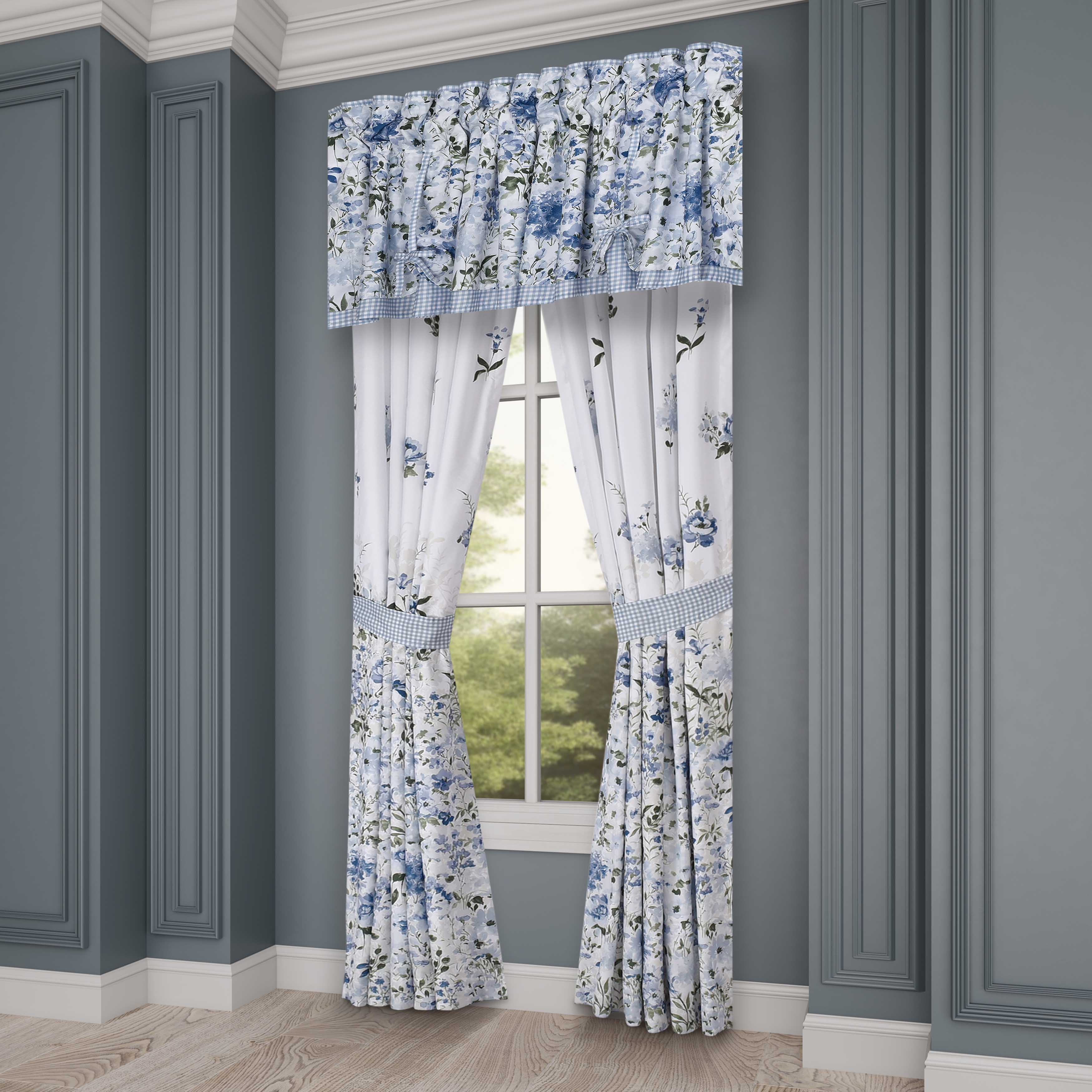 Kourtney Blue Window Panel Pair