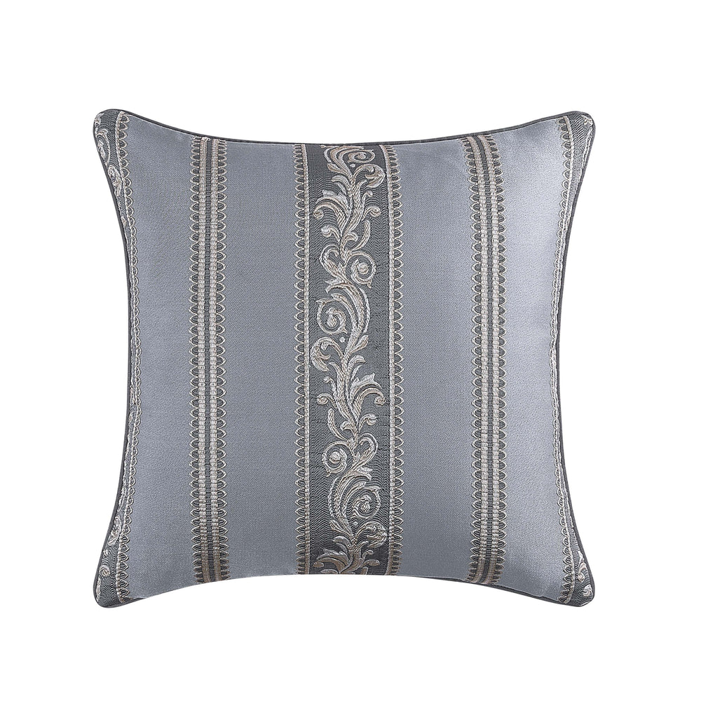 Krista Powder Blue Square Decorative Throw Pillow 20" x 20" Throw Pillows By J. Queen New York