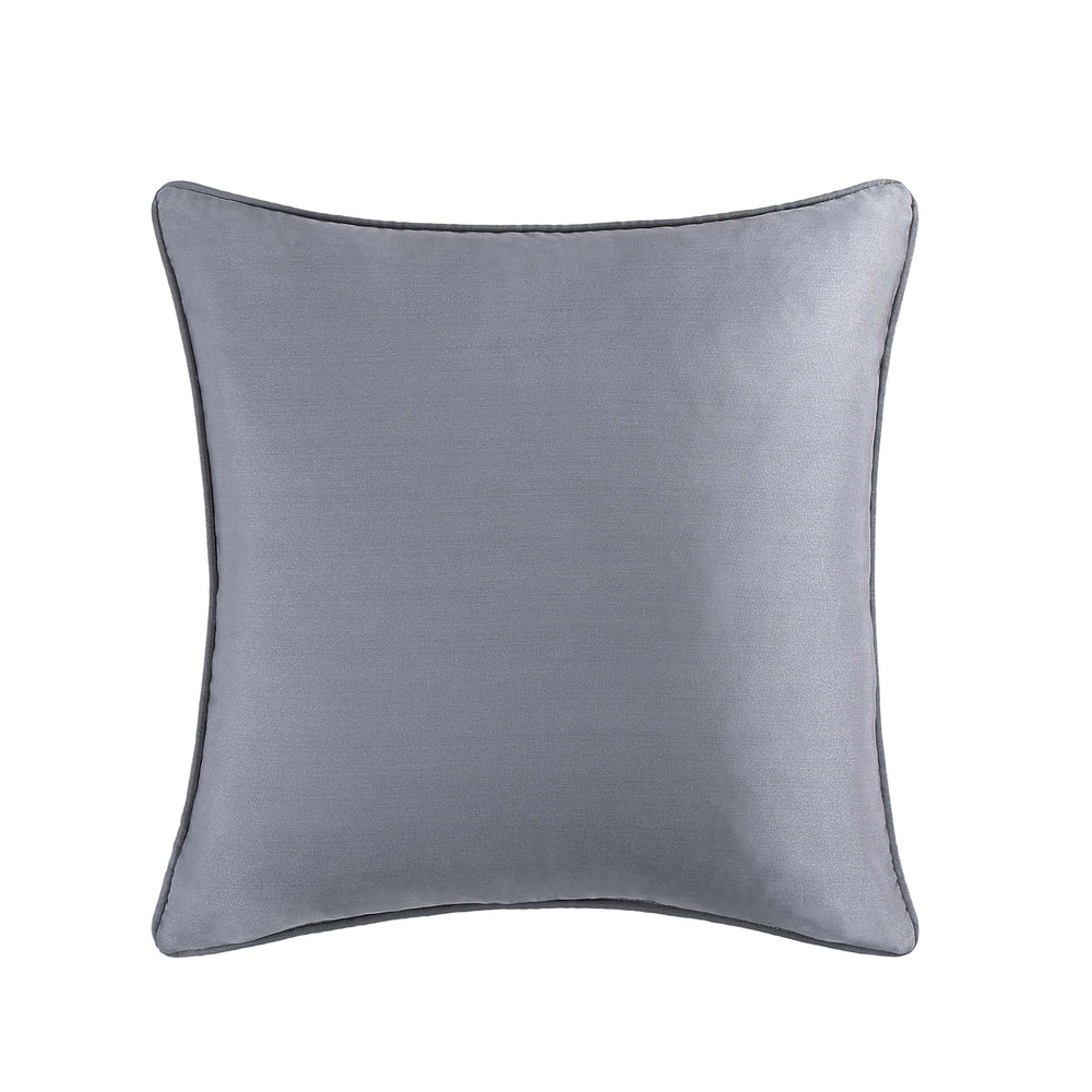 Krista Powder Blue Square Embellished Decorative Throw Pillow 20" x 20" Throw Pillows By J. Queen New York