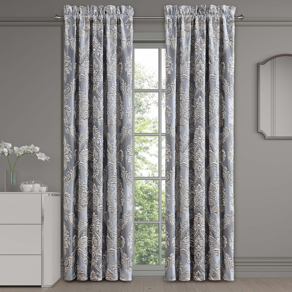 Krista Powder Blue Window Panel Pair Window Panels By J. Queen New York