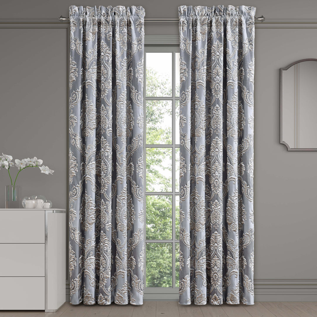 Krista Powder Blue Window Panel Pair Window Panels By J. Queen New York