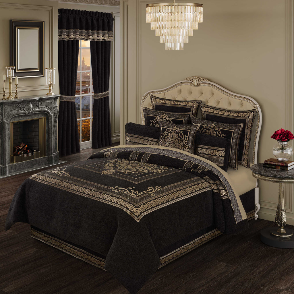 LaurenzaBlack4PieceComforterSe