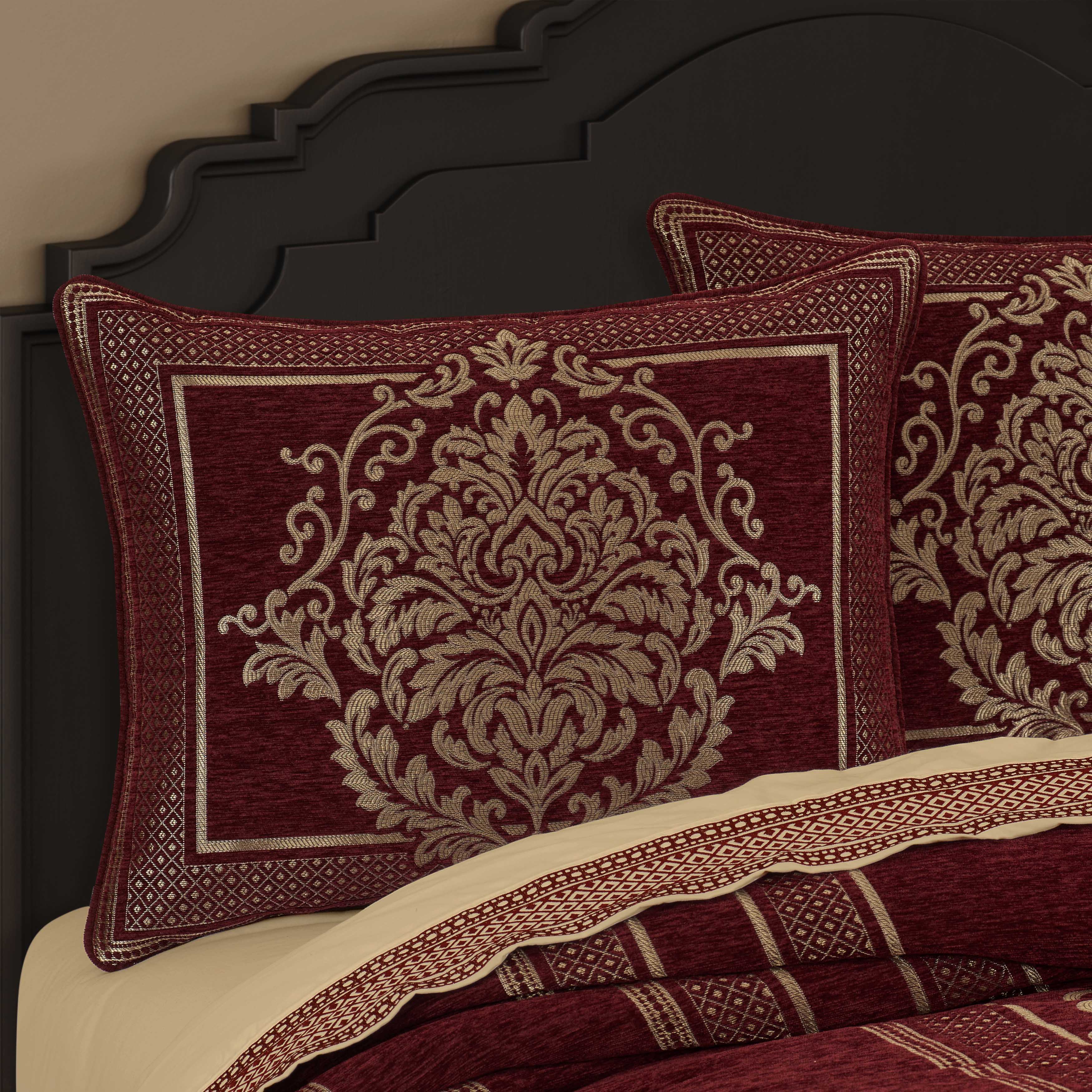 Laurenza Crimson 4 Piece Comforter Set