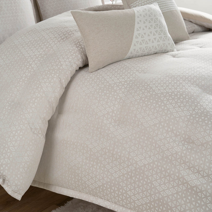 Waterford Lauryn Almond 3 Piece Comforter Set in QUEEN - Final Sale Comforter Sets By US Office - Latest Bedding