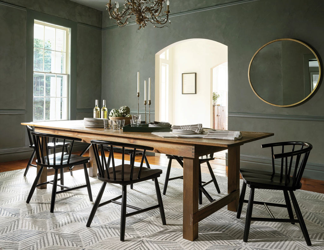 Karari Blue Hand Hooked Wool Rug Rug By Annie Selke