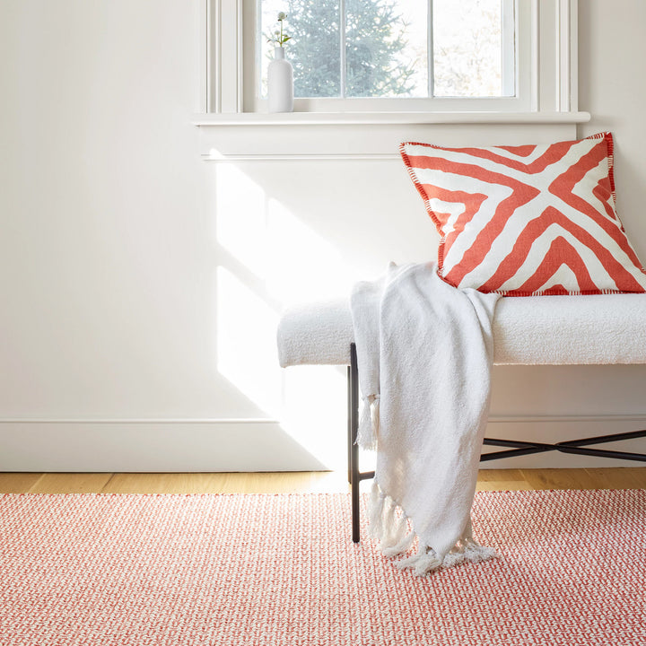 Miss Muffet Paprika Handwoven Cotton Rug Rug By Annie Selke